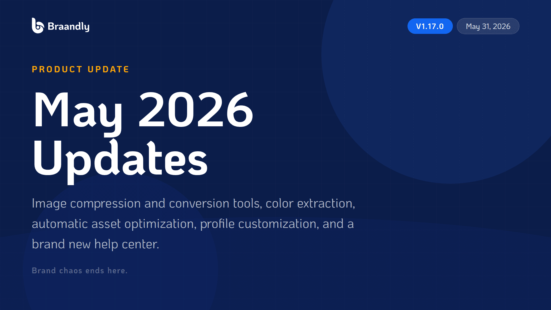 What’s New in Braandly: May 2026 Update (v1.17.0)